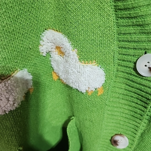 Womens Oversized Sheep Embriodered Cardigan. Size Small - Picture 7 of 7